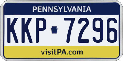 PA license plate KKP7296