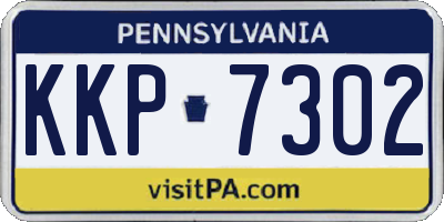 PA license plate KKP7302