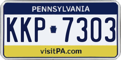 PA license plate KKP7303