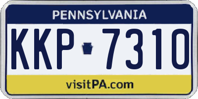 PA license plate KKP7310