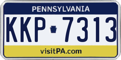 PA license plate KKP7313