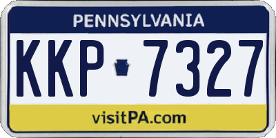 PA license plate KKP7327