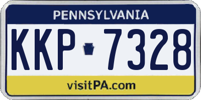 PA license plate KKP7328