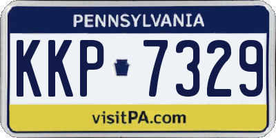 PA license plate KKP7329