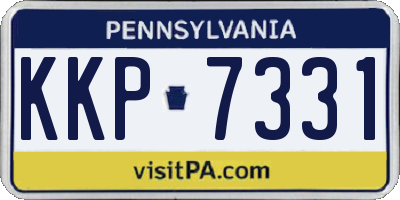 PA license plate KKP7331