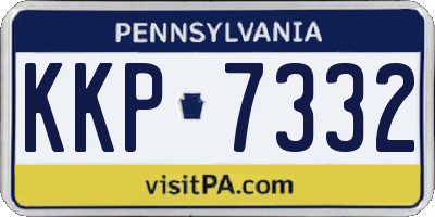 PA license plate KKP7332