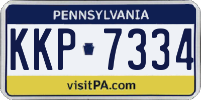 PA license plate KKP7334