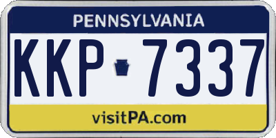 PA license plate KKP7337