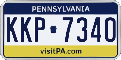 PA license plate KKP7340