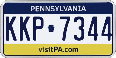 PA license plate KKP7344