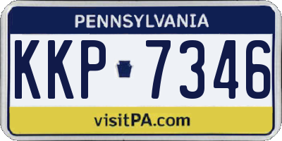 PA license plate KKP7346
