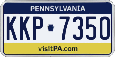 PA license plate KKP7350