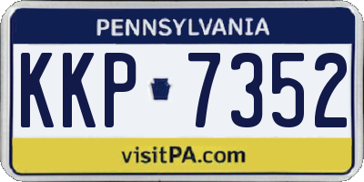 PA license plate KKP7352