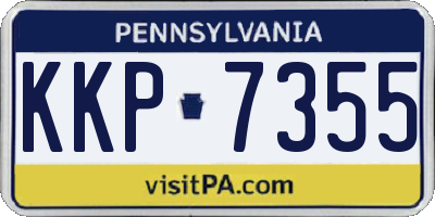 PA license plate KKP7355