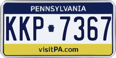 PA license plate KKP7367