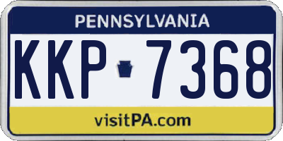 PA license plate KKP7368