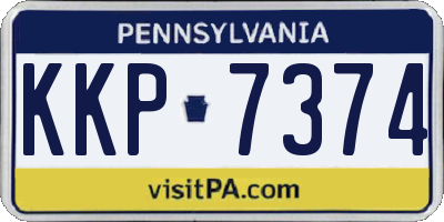 PA license plate KKP7374