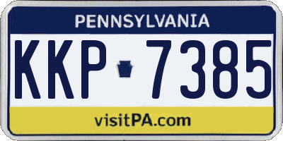 PA license plate KKP7385