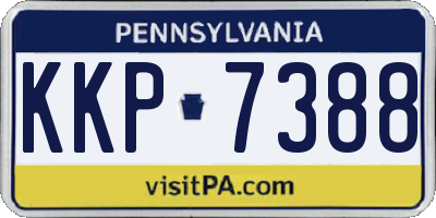 PA license plate KKP7388