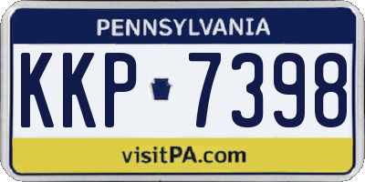 PA license plate KKP7398