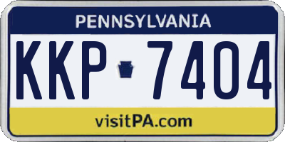 PA license plate KKP7404