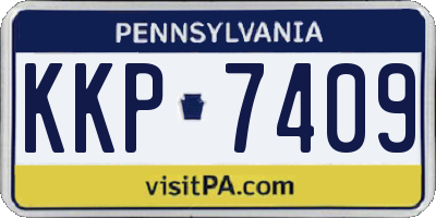 PA license plate KKP7409