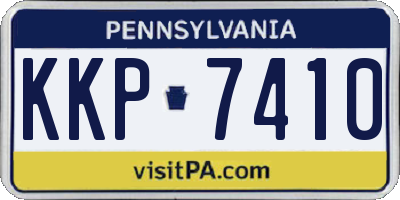 PA license plate KKP7410
