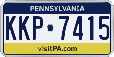 PA license plate KKP7415