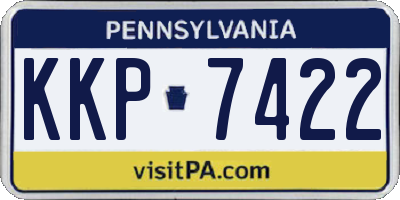 PA license plate KKP7422