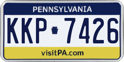 PA license plate KKP7426