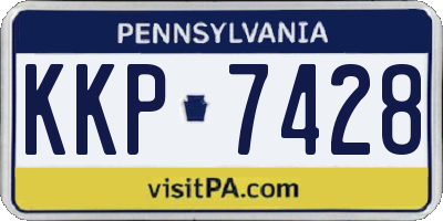 PA license plate KKP7428