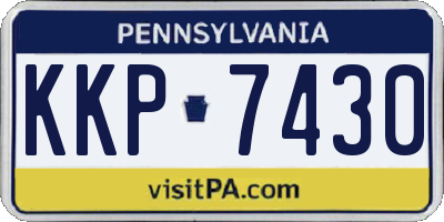 PA license plate KKP7430