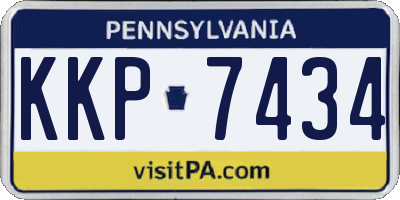 PA license plate KKP7434