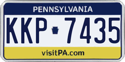 PA license plate KKP7435