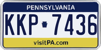 PA license plate KKP7436