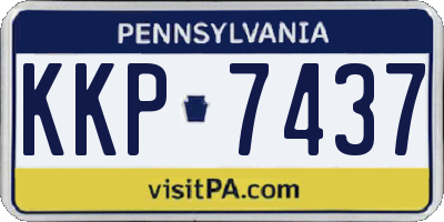 PA license plate KKP7437