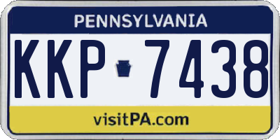 PA license plate KKP7438