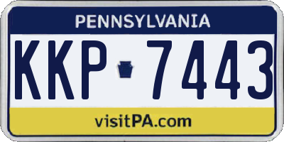 PA license plate KKP7443