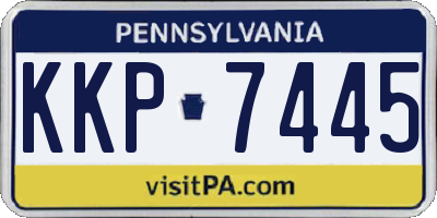 PA license plate KKP7445