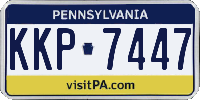 PA license plate KKP7447