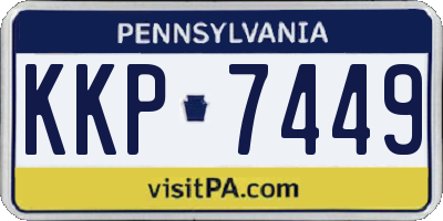 PA license plate KKP7449