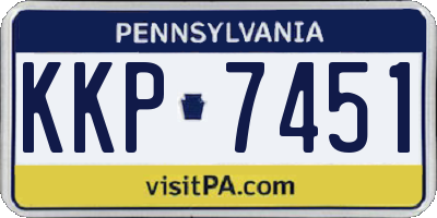 PA license plate KKP7451