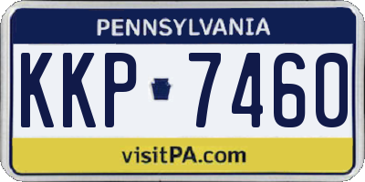 PA license plate KKP7460