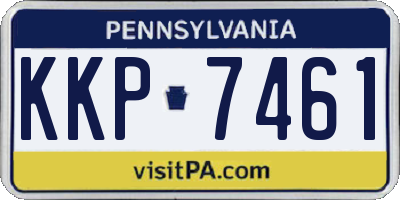 PA license plate KKP7461