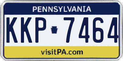 PA license plate KKP7464