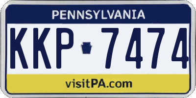 PA license plate KKP7474