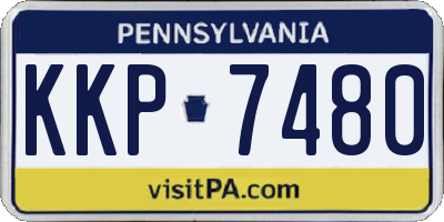 PA license plate KKP7480