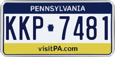 PA license plate KKP7481