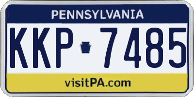 PA license plate KKP7485