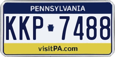PA license plate KKP7488